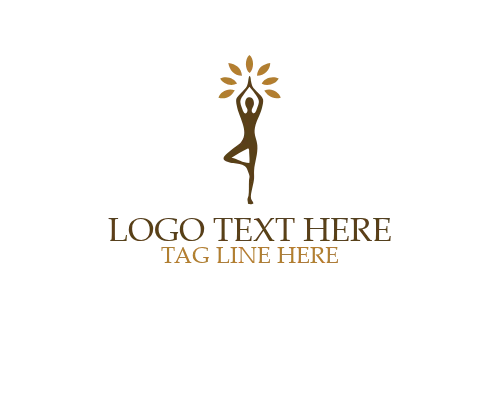 Meditation Yoga Minimal Circle Logo