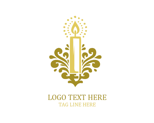 Meditative Light Candle Logo