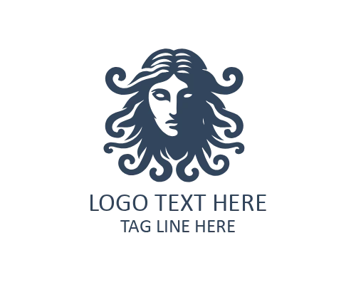 Medusa Snakes Logo for Mythical Fantasy Brands