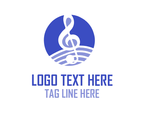 Melody Music Note Creative Logo