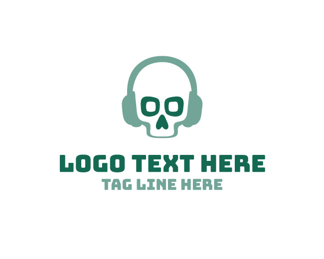 Metal Skull Headphone Logo