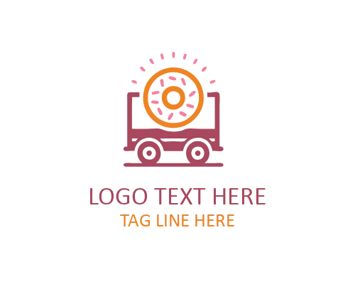 Mexican Taco Food Cart Logo for Street Cuisine