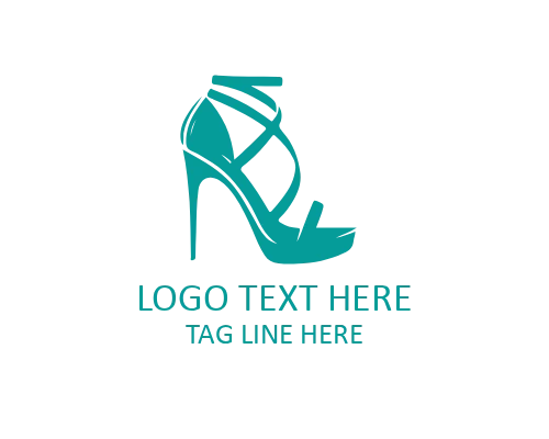 Midnight Charm Heel Logo for Elegant Evening Fashion Brands