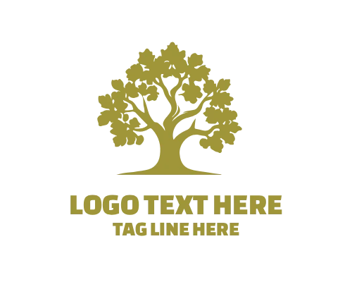 Mighty Oak Tree Logo