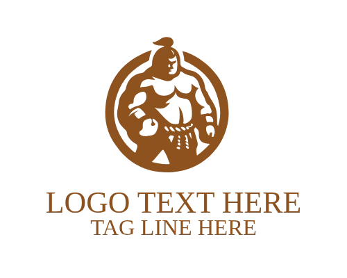 Mighty Wrestling Fighter Mascot Design