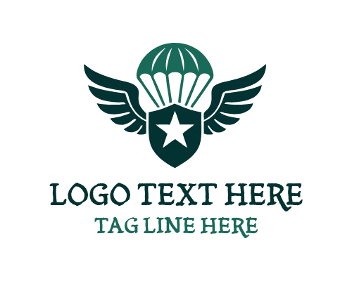 Military Parachute Logo