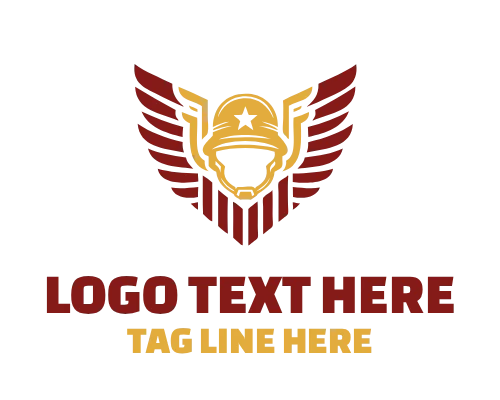 Military wings design Logo