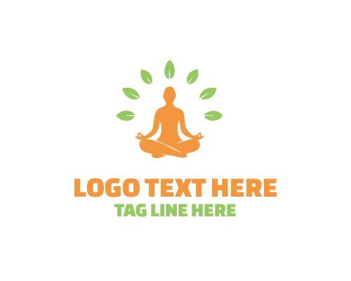 Mindful Yoga Silhouette Logo