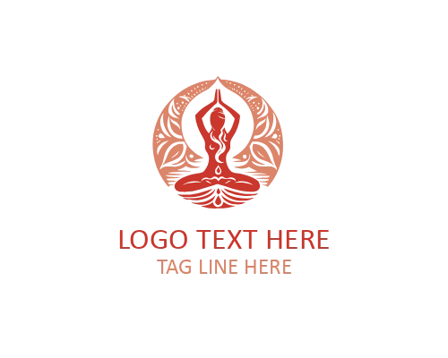 Mindful Yoga Symbol Logo