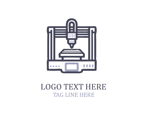 Minimal 3D Print Laser Logo