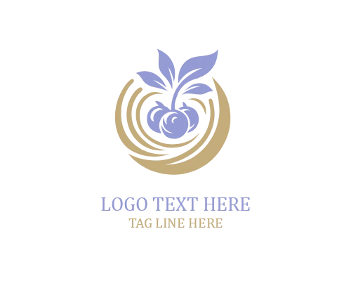Minimal Açaí Berry Logo