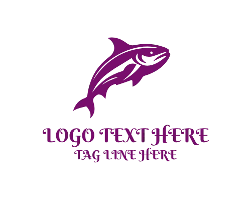 Minimal Abstract Fish Logo