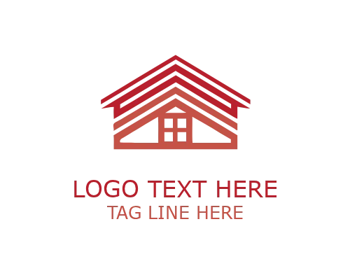 Minimal Abstract House Roofing Logo for Clean Property Branding