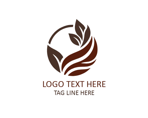 Minimal Abstract Leaf Logo for Natural and Eco Brands