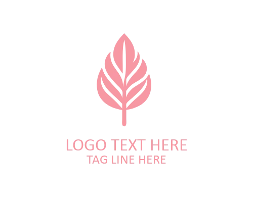 Minimal Abstract Leaf Logo