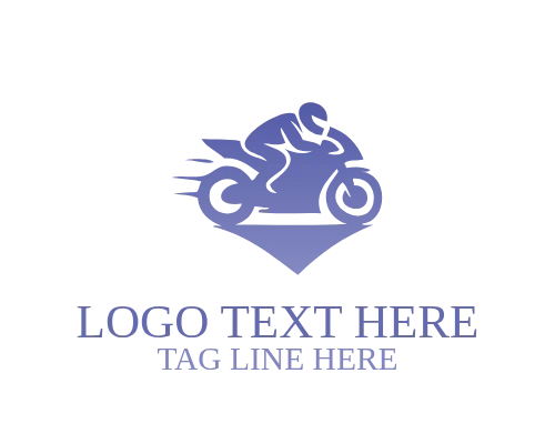 Minimal Abstract Motorcycle Logo