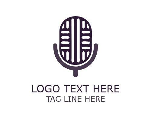 Minimal Abstract Podcast Logo for Clean Audio Branding