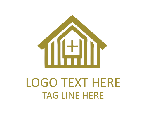 Minimal Abstract Roof Line Logo for Roofing and Building Brands