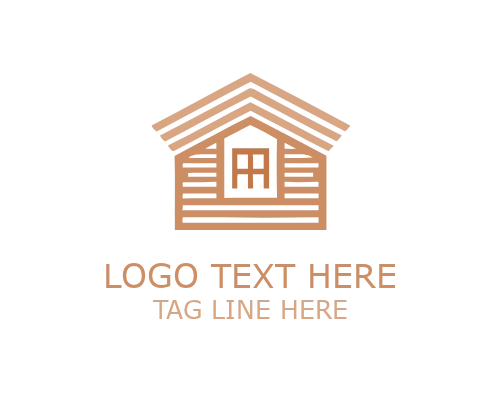 Minimal Abstract Roofing Logo for Clean Construction and Contractor Branding