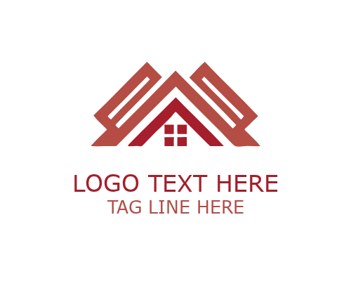 Minimal Abstract Roofing Logo for Clean Construction Branding