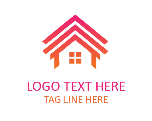 Minimal Abstract Roofing Logo for Construction and Architecture Brands