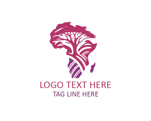 Minimal Africa Sun Logo for Travel and Tourism Brands