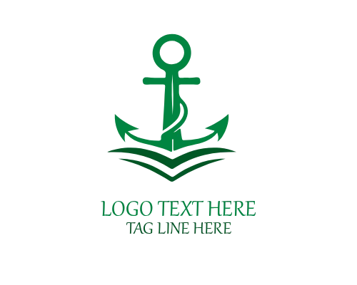 Minimal Anchor Line Logo for Modern Nautical and Lifestyle Brands