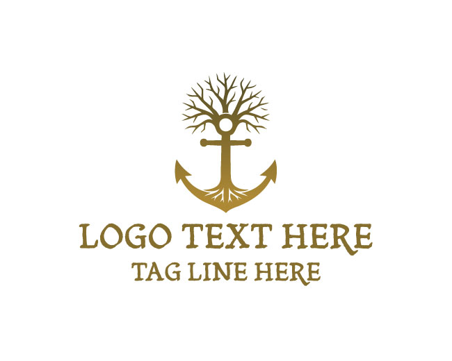 Minimal Anchor Tree Logo