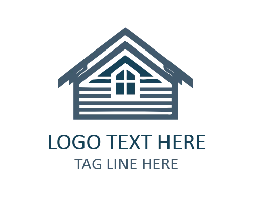 Minimal Angled Roof Logo for Modern Construction Brands