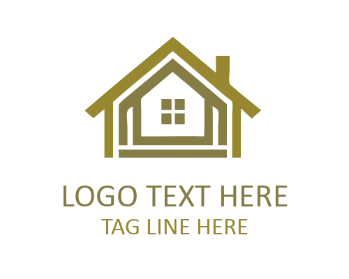 Minimal Angled Roof Logo for Roofing and Architecture Brands