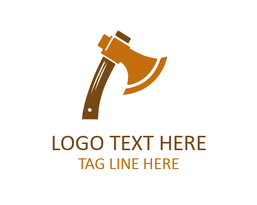 Minimal Axe Icon Logo