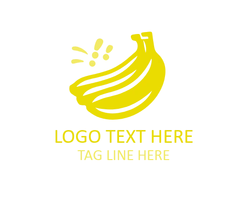 Minimal Banana Logo for Organic and Healthy Branding