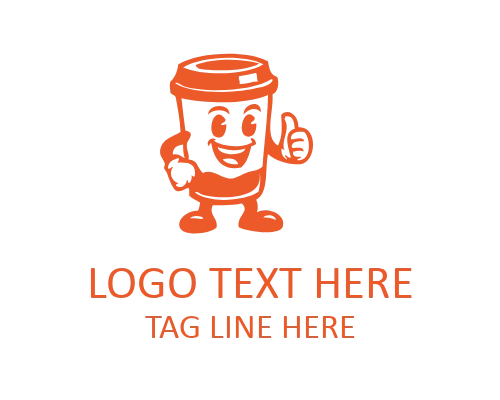 Minimal Barista Mascot Logo