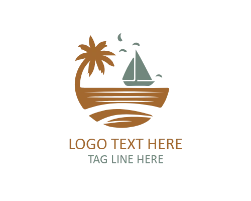  Minimal Beach Ball Pool Logo for Travel and Resort Brands