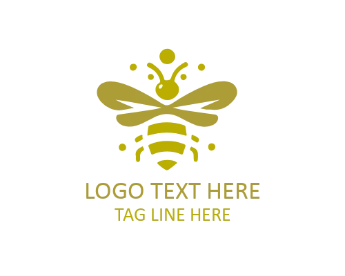 Minimal Bee Flight Logo for Natural and Sustainable Brands