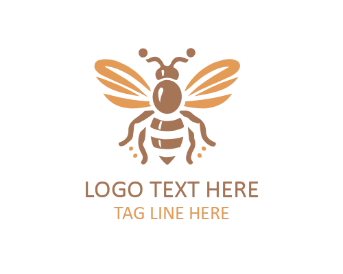 Minimal Bee Line Art Logo for Eco-Friendly and Natural Brands