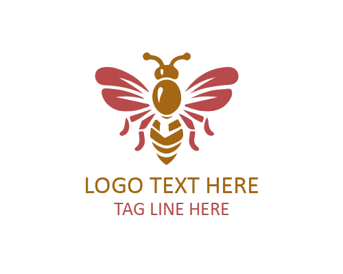Minimal Bee Monogram Logo for Luxury and Natural Brands