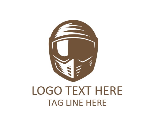Minimal Bike Helmet Logo for Modern Cycling and Safety Branding