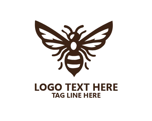 Minimal Black Bee Logo for Elegant and Timeless Branding