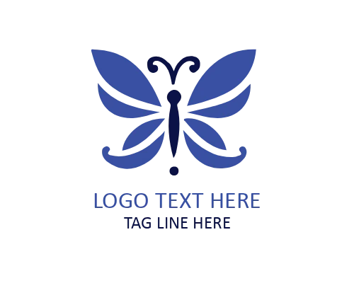  Minimal Black Butterfly Logo
