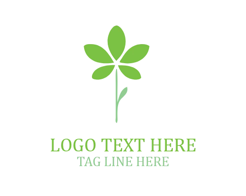 Minimal Bloom Flower Logo