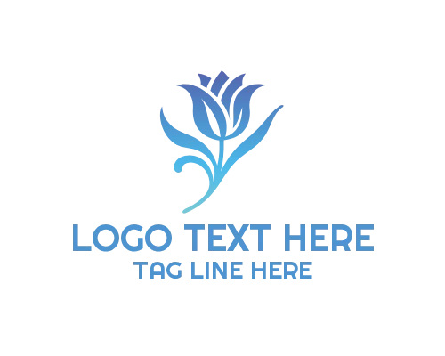 Minimal Botany Tulip Logo