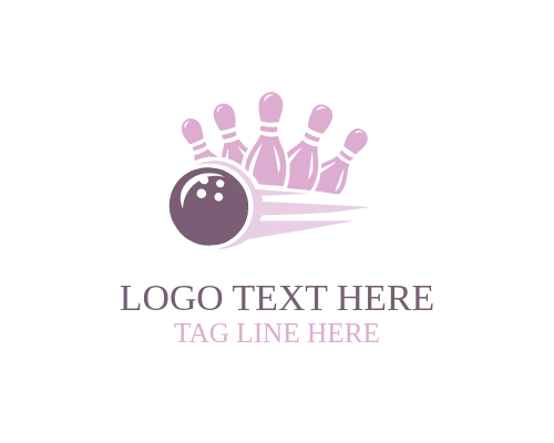 Minimal Bowling Ball Game Icon