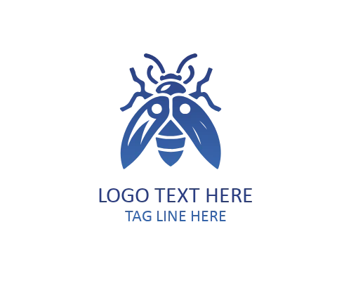 Minimal Bug Line Logo