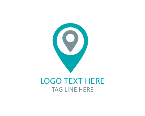 Minimal Building Location Pin Logo for Business Brands