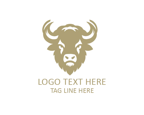 Minimal Bull Logo for Strength, Finance, and Sports Brands