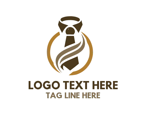 Minimal Business Tie Modern Logo