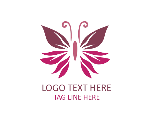  Minimal Butterfly Icon Logo