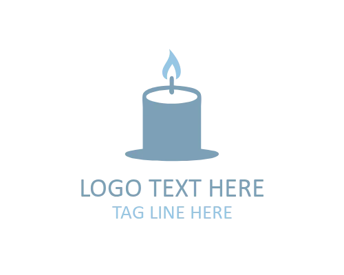 Minimal Candle Light Logo