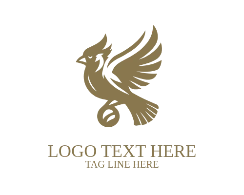 Minimal Cardinal Bird Logo